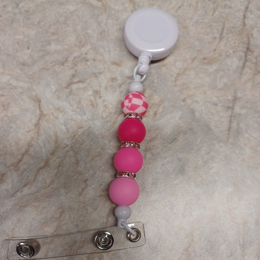 Fun Pink Badge Reel